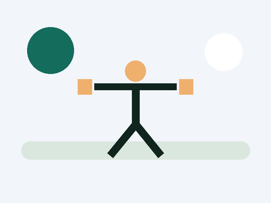 初心者向け自宅筋力トレーニングのイラスト
