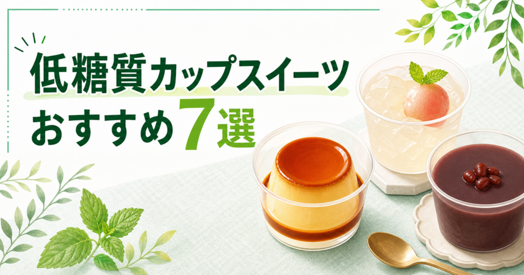 低糖質カップスイーツおすすめ7選