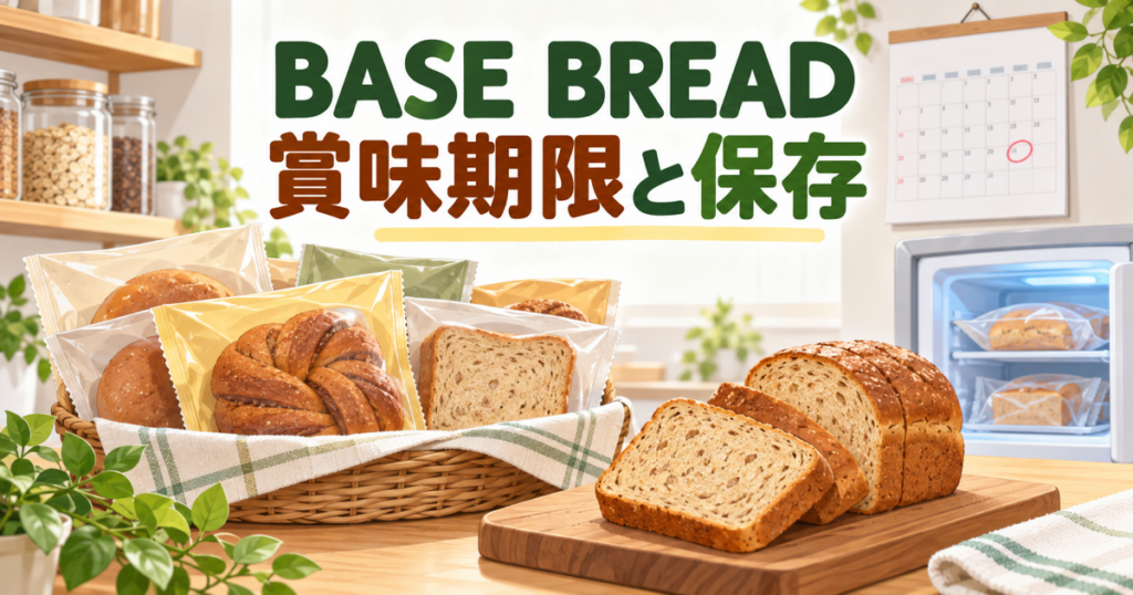 BASE BREADの賞味期限と保存方法