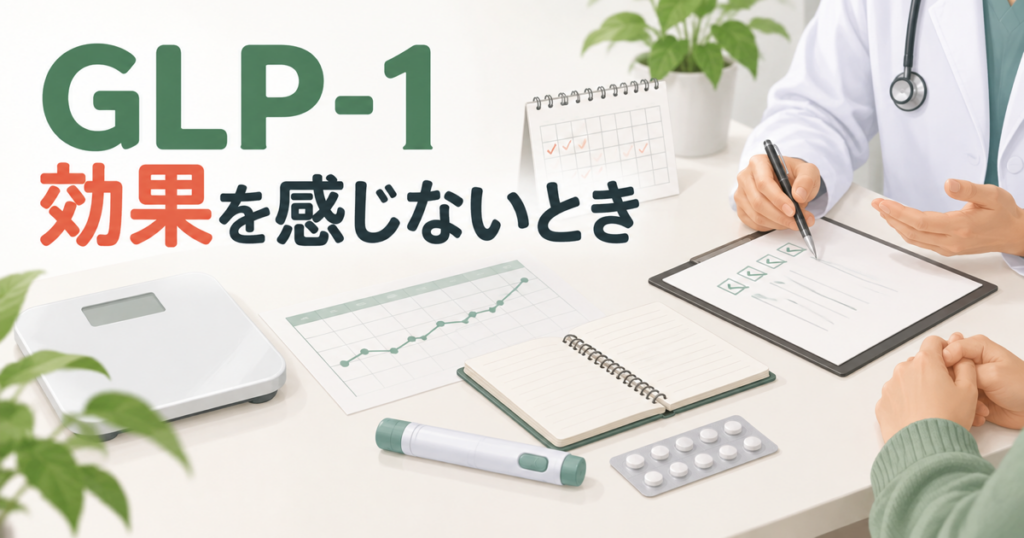 GLP-1で効果を感じないときの確認点