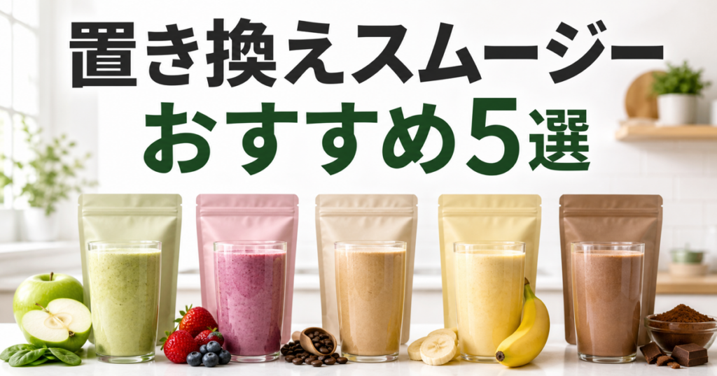 置き換えスムージーおすすめ5選の比較サムネイル