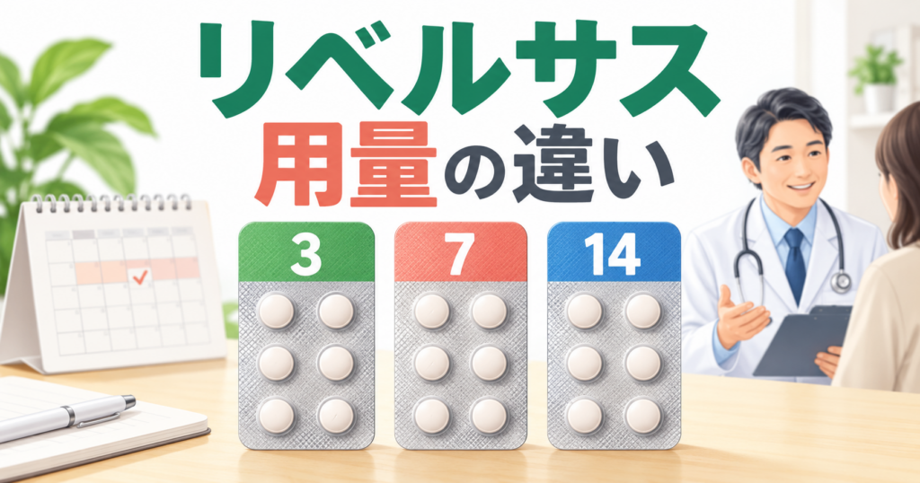 リベルサス3mg・7mg・14mgの違いを解説する記事サムネイル