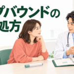 ゼップバウンドの処方日数と通院予定を医師と相談するイラスト